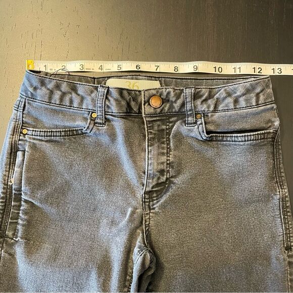 Zara Basic Denim Gray Wash Ripped Knee Skinny Jeans Women’s Size 4 - Picture 7 of 10